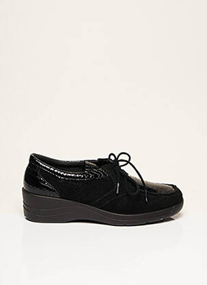 Chaussures de confort fermeture lacets talon plat jusqu'à 3cm noir ROHDE femme