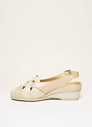 Chaussures de confort talon compensé talon plat jusqu'à 3cm beige GOLDKRONE femme