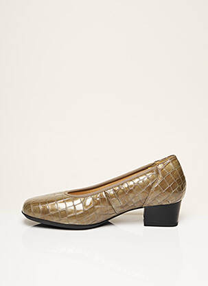 Escarpins matière lisse talon de 4 à 6cm beige GOLDKRONE femme