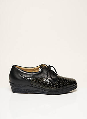 Chaussures de confort fermeture lacets talon plat jusqu'à 3cm noir GOLDKRONE femme