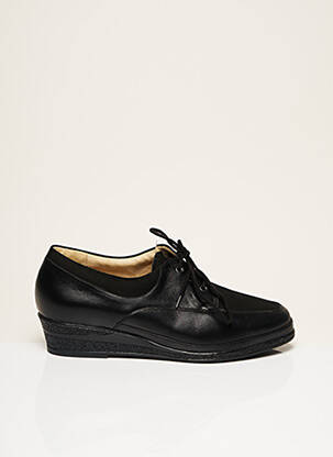 Chaussures de confort tissage satiné talon plat jusqu'à 3cm noir GOLDKRONE femme