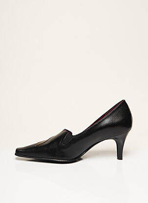 Escarpins bout pointu talon de 4 à 6cm noir ELANTINE femme
