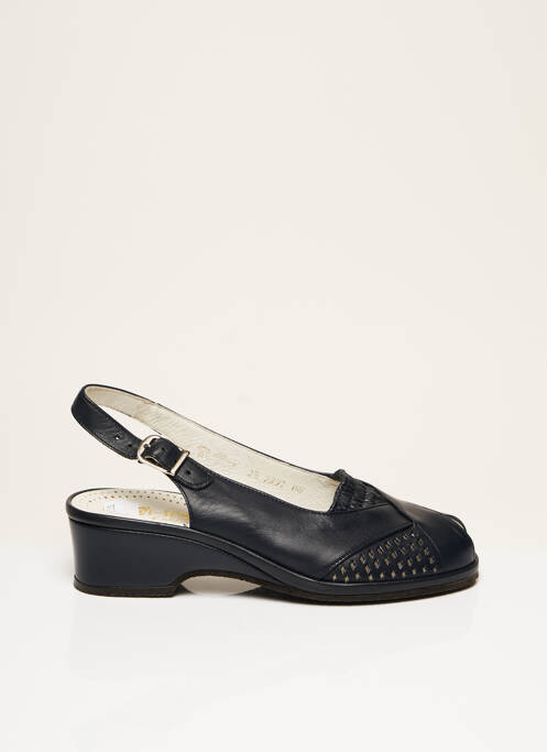 Chaussures de confort tissage satiné talon de 4 à 6cm noir ROHDE femme