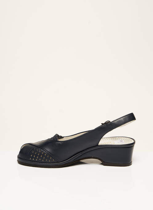 Chaussures de confort tissage satiné talon de 4 à 6cm noir ROHDE femme