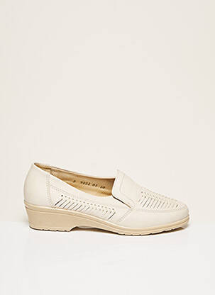 Chaussures de confort tissage satiné talon plat jusqu'à 3cm beige ROHDE femme
