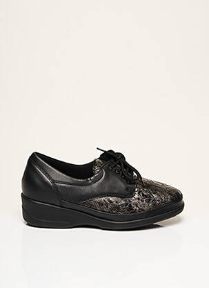 Chaussures de confort voute plantaire talon plat jusqu'à 3cm noir WALDLÄUFER femme