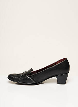Escarpins tissage satiné talon de 4 à 6cm noir FEELING femme