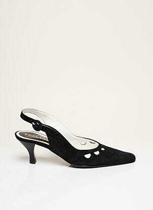 Sandales/nu pieds fermeture boucle(s) talon de 4 à 6cm noir FEELING femme