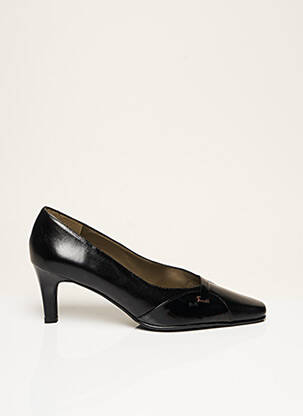 Escarpins tissage satiné talon de 4 à 6cm noir FEELING femme