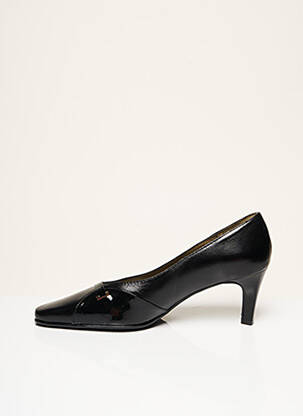 Escarpins tissage satiné talon de 4 à 6cm noir FEELING femme