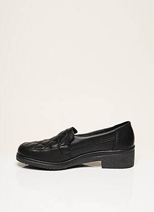 Chaussures de confort tissage satiné talon plat jusqu'à 3cm noir ROHDE femme