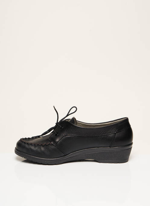 Chaussures de confort matière lisse talon plat jusqu'à 3cm noir ROHDE femme