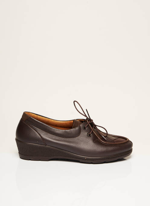 Chaussures de confort matière lisse talon plat jusqu'à 3cm marron ROHDE femme