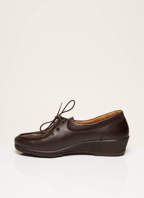 Chaussures de confort matière lisse talon plat jusqu'à 3cm marron ROHDE femme