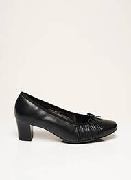 Escarpins tissage satiné talon de 4 à 6cm noir ARA femme