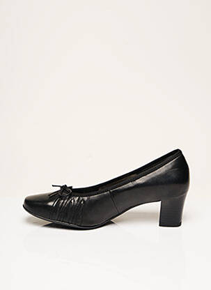 Escarpins tissage satiné talon de 4 à 6cm noir ARA femme