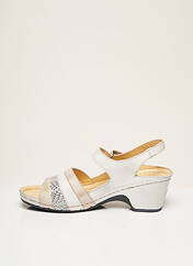 Sandales/Nu pieds blanc FLORETT pour femme seconde vue