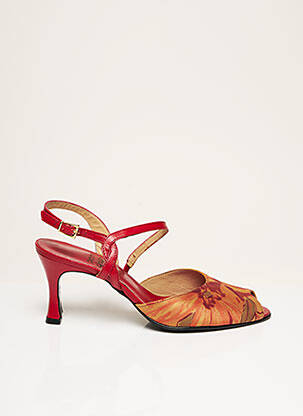 Sandales/Nu pieds rouge PIERRE CHUPIN pour femme