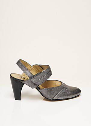 Sandales/nu pieds talon bottier talon de 7 à 9cm gris J.METAYER femme