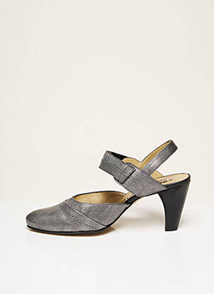 Sandales/nu pieds talon bottier talon de 7 à 9cm gris J.METAYER femme