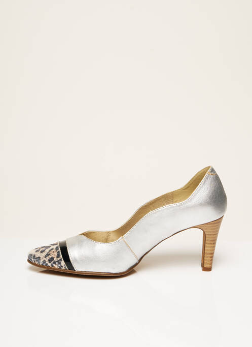 Escarpins talon aiguille talon de 7 à 9cm gris J.METAYER femme