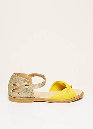 Sandales/Nu pieds jaune NA-WAK pour fille