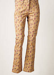Pantalon droit stretch taille normale beige PAUL BRIAL femme