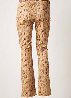 Pantalon droit stretch taille normale beige PAUL BRIAL femme