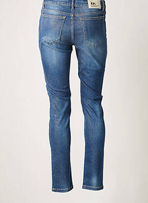 Jeans coupe slim slim taille normale bleu RIVIERES DE LUNE femme