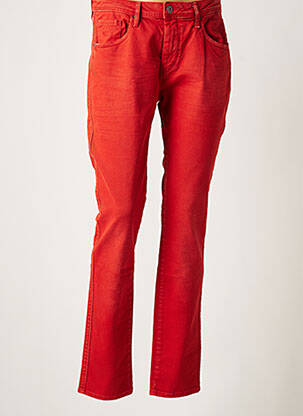 Pantalon droit stretch taille normale rouge LE PETIT BAIGNEUR femme