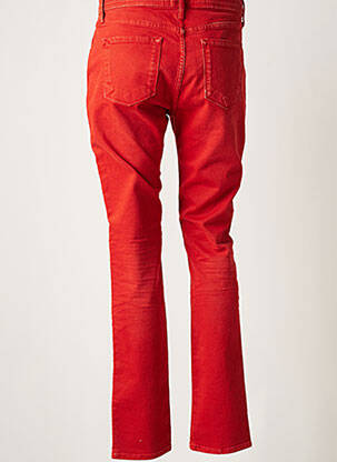 Pantalon droit stretch taille normale rouge LE PETIT BAIGNEUR femme