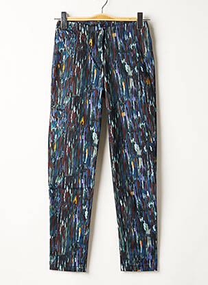 Pantalon droit stretch taille normale bleu PAUL BRIAL femme