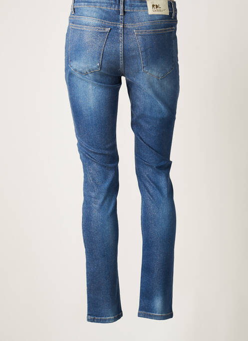 Jeans coupe slim bleu RIVIERES DE LUNE pour femme