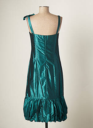 Robe mi-longue fermeture zippée au dos fines bretelles noir PAULE VASSEUR femme