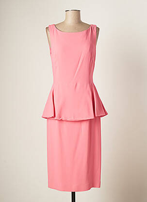 Robe mi-longue sans manche sans manche rose PAULE VASSEUR femme