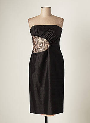 Robe courte sans manche sans manche noir PAULE VASSEUR femme