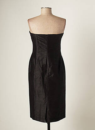 Robe courte sans manche sans manche noir PAULE VASSEUR femme
