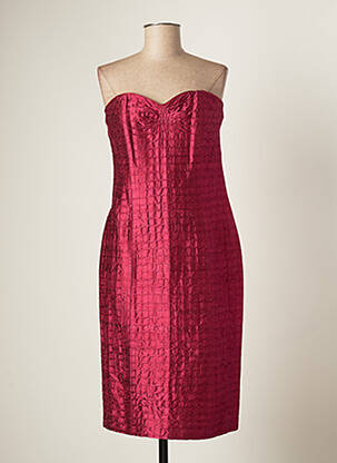 Robe courte sans manche sans manche rose PAULE VASSEUR femme