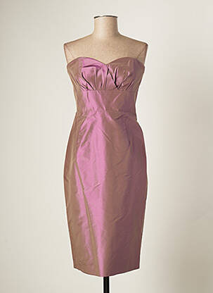 Robe courte sans manche sans manche violet PAULE VASSEUR femme