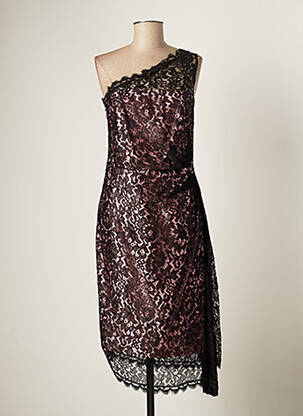 Robe mi-longue sans manche sans manche noir PAULE VASSEUR femme