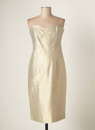 Robe courte sans manche sans manche beige PAULE VASSEUR femme
