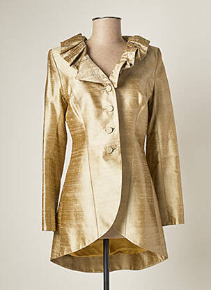 Veste casual epaulette beige PAULE VASSEUR femme