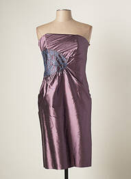 Robe courte sans manche sans manche violet PAULE VASSEUR femme