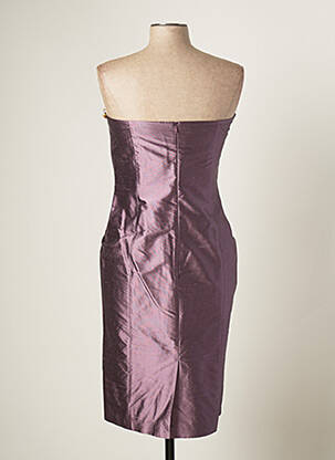 Robe courte sans manche sans manche violet PAULE VASSEUR femme