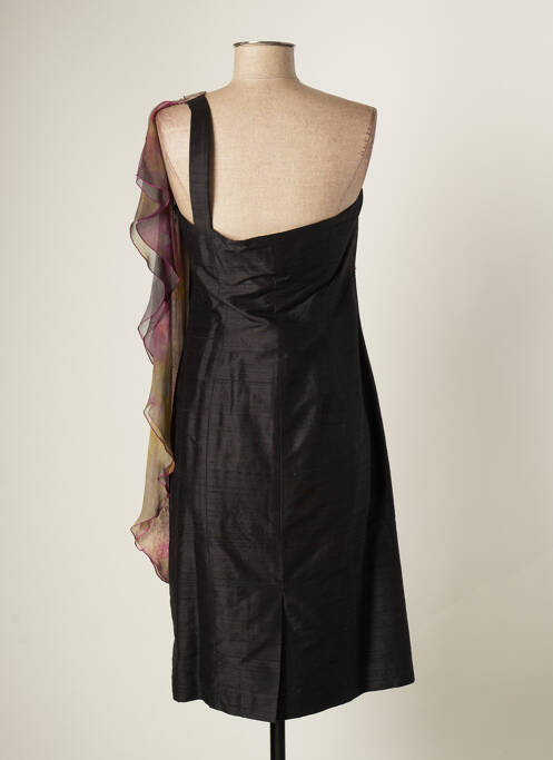 Robe mi-longue noir PAULE VASSEUR pour femme