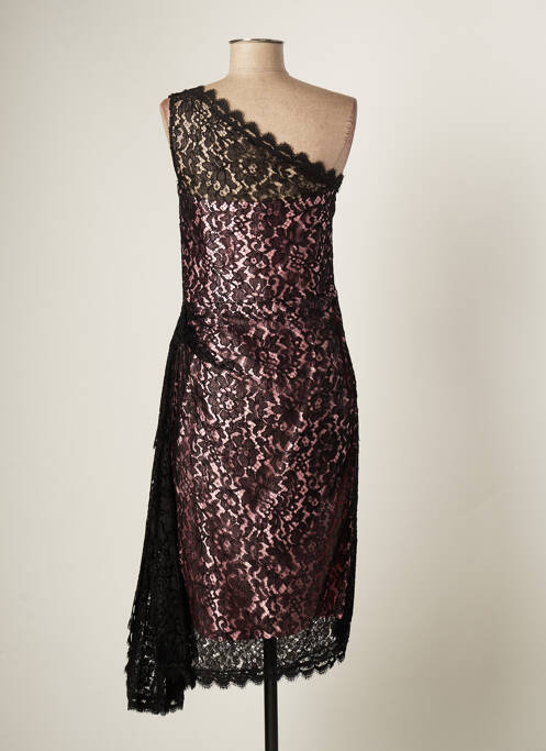 Robe mi-longue noir PAULE VASSEUR pour femme