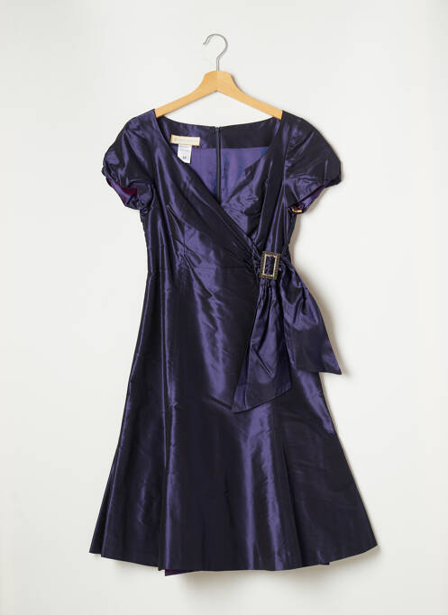 Robe mi-longue violet PAULE VASSEUR pour femme