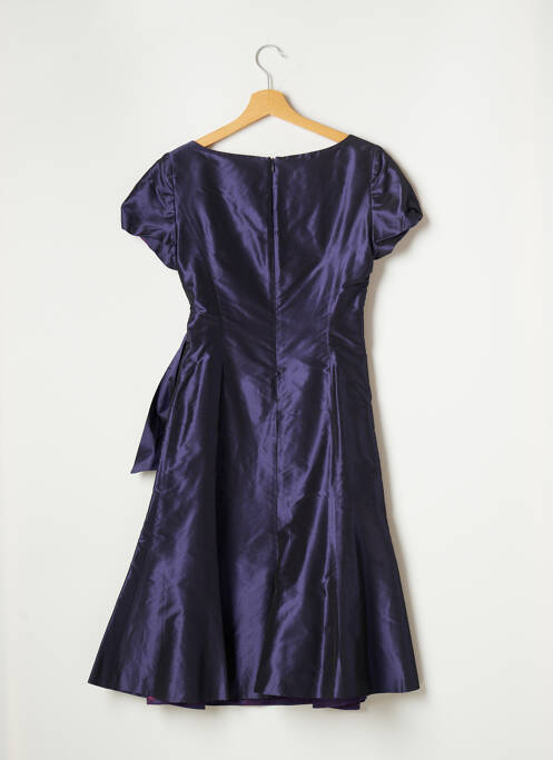 Robe mi-longue violet PAULE VASSEUR pour femme