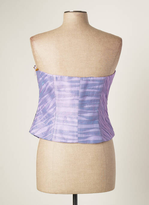Top violet PAULE VASSEUR pour femme