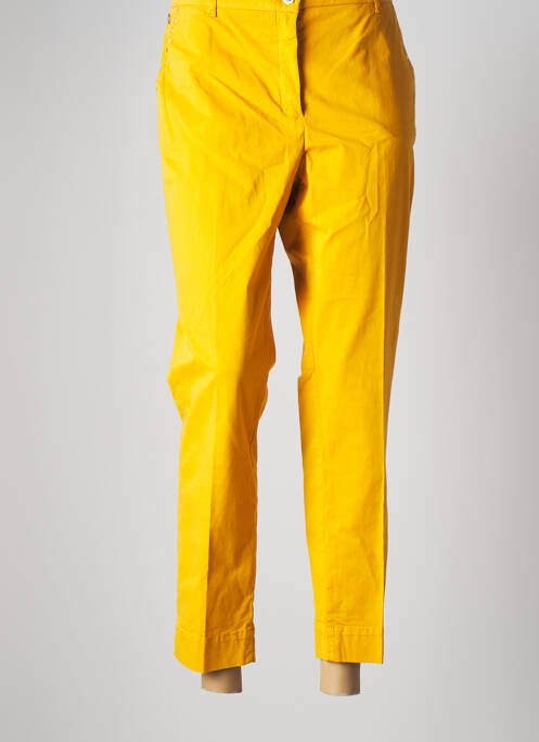 Pantalon chino jaune JULIE GUERLANDE pour femme